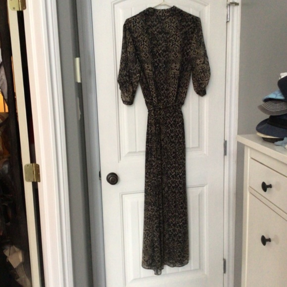 NWOT Moda International Brown/Black Animal Print Lined Dress - Picture 2 of 12